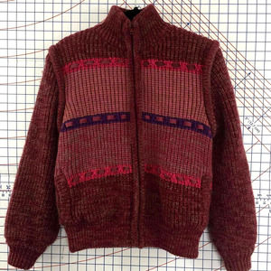 Mariea Kim 20 Ans Knits Winter Vest Jacket L Faux Fur Lined Detachable Sleeves